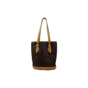 Louis Vuitton Bucket Monogram Canvas Shoulder Bag Tote
